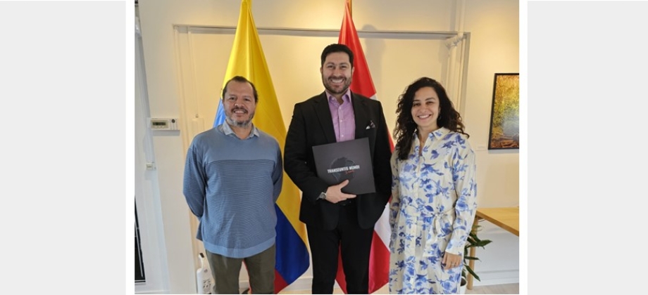 Visita del Decano de la Facultad de Artes de la Universidad de Antioquia a la Embajada de Colombia en Dinamarca