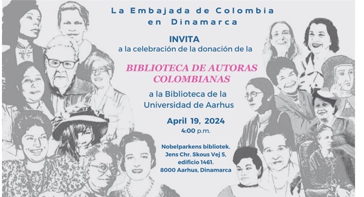 Colombia y Dinamarca se encuentran en la literatura. Participa de la celebración de donación de libros