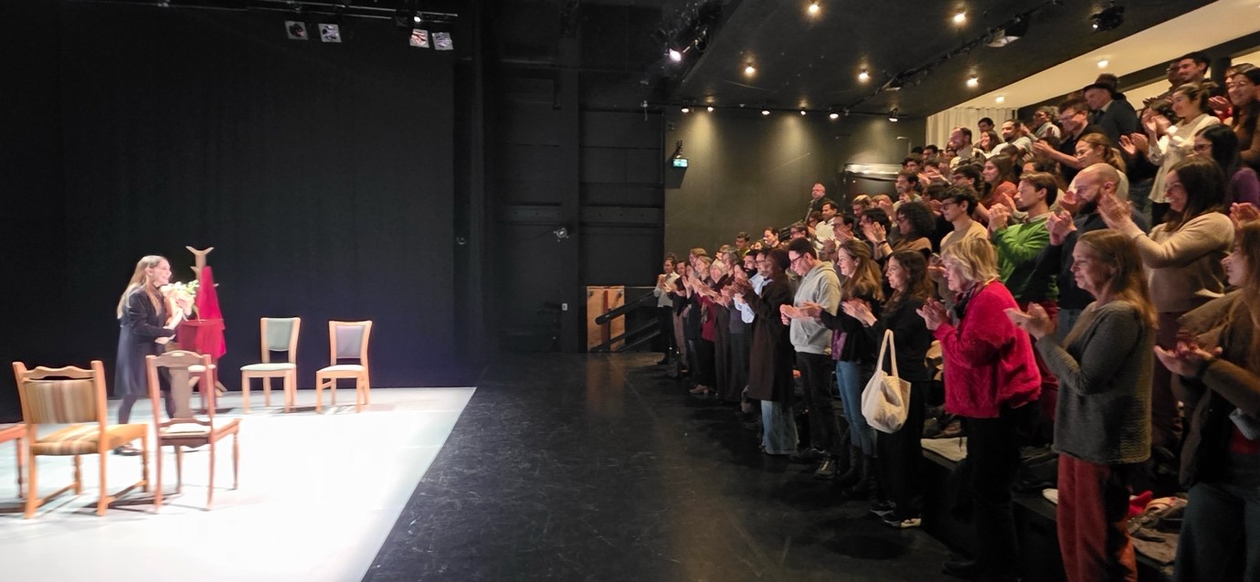 Sala llena y un aplauso de pie para Marcela Valencia en Dansekappelet de Copenhague (Crédito: Sofia Jiménez) 