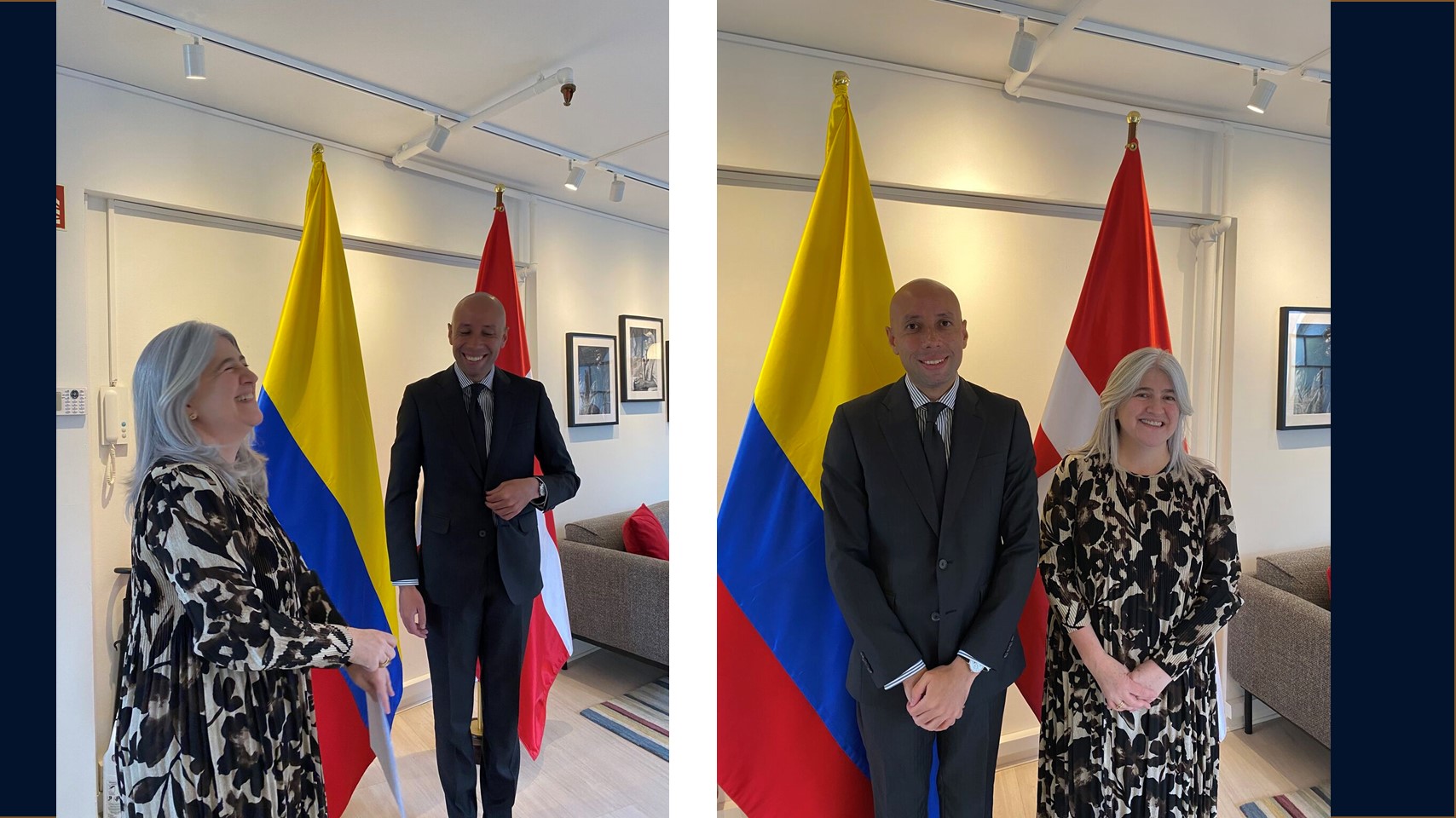 Gustavo Buenaventura Molina tomó posesión como Tercer Secretario en la Embajada de Colombia en Dinamarca