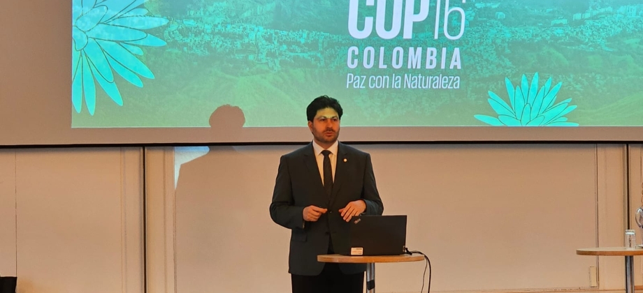 Embajada de Colombia promueve la COP16 en Dinamarca