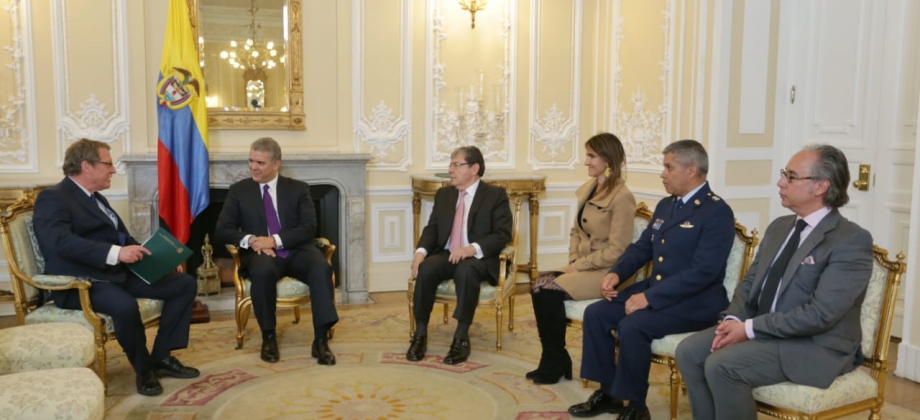 Presidente Iván Duque recibió las cartas credenciales del Embajador de Dinamarca en Colombia, Mogens Pedersen