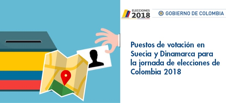 Puestos de votación en Suecia y Dinamarca para la jornada de elecciones de Colombia 